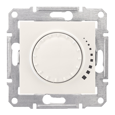 SDN2200523 - Sedna - 2way rotary pushbutton dimmer - 500VA, without frame cream, Schneider Electric
