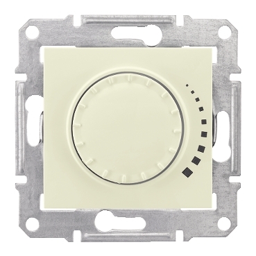 SDN2200547 - Sedna - 2way rotary pushbutton dimmer - 500VA, without frame beige, Schneider Electric