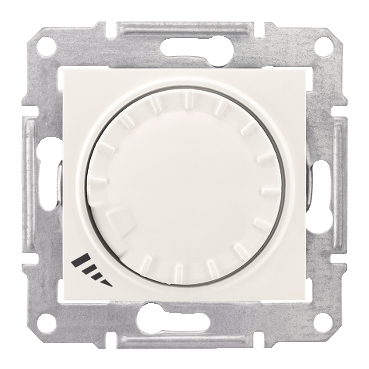 SDN2200823 - Sedna - 2way universal rotary pushbutton dimmer - 600VA, without frame cream, Schneider Electric