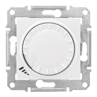 SDN2201121 - Sedna - 2way universal rotary pushbutton dimmer - 420VA, without frame white, Schneider Electric