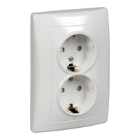 SDN3000421 - Sedna - double socket-outlet with side earth - 16A shutters, white, Schneider Electric