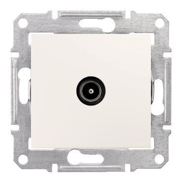 SDN3201623 - Sedna - TV connector - 1dB without frame cream, Schneider Electric
