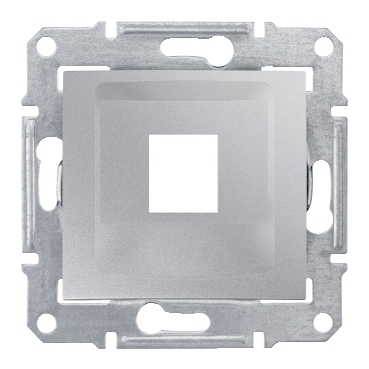 SDN4300360 - Sedna plate, single; KRONE, cat5e, cat6 UTP (wo connector), alum, Schneider Electric