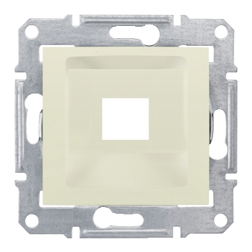 SDN4300447 - Sedna plate, single; RDM, cat5e, cat6 UTP (wo connector), beige, Schneider Electric