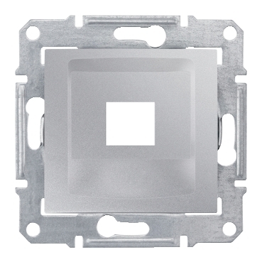 SDN4300460 - Sedna plate, single; RDM, cat5e, cat6 UTP (wo connector), alum, Schneider Electric