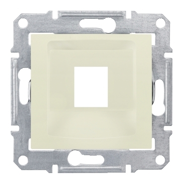 SDN4300547 - Sedna plate, single; SYSTIMAX, cat5e, cat6 UTP (wo connector), beige, Schneider Electric