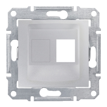 SDN4300660 - Sedna plate, single; AMP, MOLEX, KELINE, cat5e, cat6 UTP (wo connector), alum, Schneider Electric