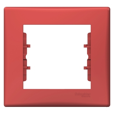 SDN5800141 - Sedna - 1-gang frame - red, Schneider Electric