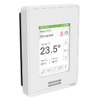 SER8350A5B11 - Line-Voltage Fan Coil Controller BACnet - rel humidity - PIR cover - WH, Schneider Electric