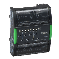 SXWAOV8HX10001 - AO-V-8-H Module: 8 Analog Outputs (0-10 V) with hand control/override switches, Schneider Electric