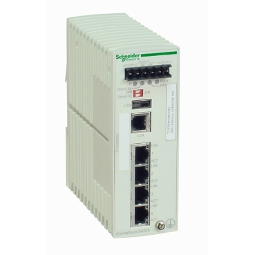 TCSESM043F23F0 - switch cu management TCP/IP Ethernet - ConneXium - 4 porturi pentru cupru, Schneider Electric