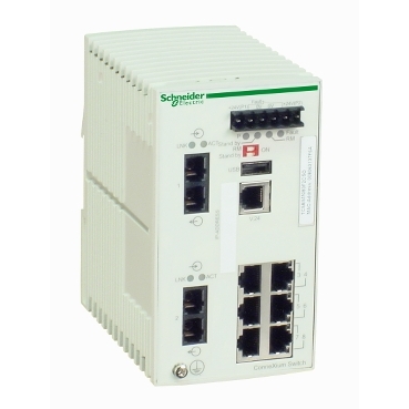 TCSESM083F2CS0 - switch cu management TCP/IP Ethernet - ConneXium - 6TX/2FX - mod unic, Schneider Electric