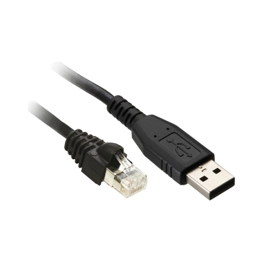 TCSMCNAM3M002P - connection cable USB/RJ45 - for connection between PC and drive, Schneider Electric