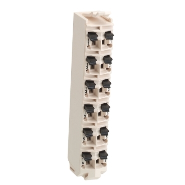 TM5ACTB16 - terminal block - 16 contacts - white - quantity 1, Schneider Electric