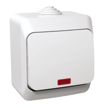 WDE000571 - Cedar Plus - intermediate switch - 16AX, locator light, white, Schneider Electric