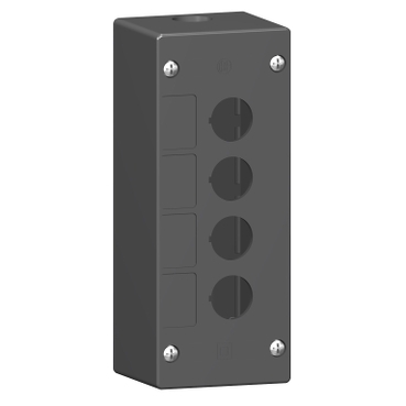 XALG04 - cutie goala pentru conditii severe - plastic negru - 4 gauri diam.22mm, Schneider Electric