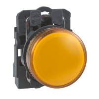 XB5AVM5 - lampa pil. rot. diam. 22 - portoc. - LED integ. - 230...240 V - borne clema-surub, Schneider Electric (multiplu comanda: 5 buc)