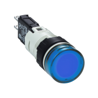 XB6AV6GB - blue complete pilot light �16 with integral LED 48..120V