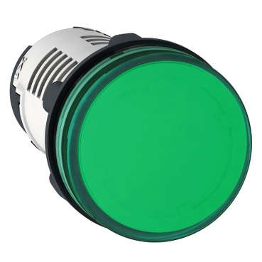 XB7EV03BP - lampa pilot rotunda diam. 22 - verde - LED integral - 24 V - borne clema-surub, Schneider Electric (multiplu comanda: 10 buc)