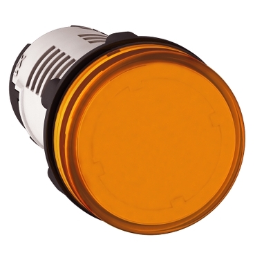 XB7EV08MP - round pilot light diam. 22 - orange - integral LED - 230..240V-screw clamp terminals, Schneider Electric