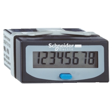XBKH81000033E - contor orar - afisaj LCD cu 8 cifre - baterie Li interna, Schneider Electric