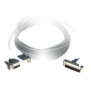 XBTZ918 - cablu de conectare Uni-Telway - L = 2,5 m - 2 SUB-D 25 tata, Schneider Electric