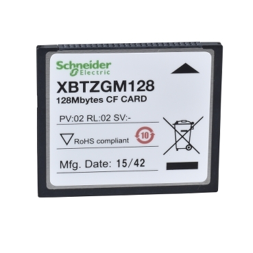 XBTZGM256 - card de memorie Compact Flash de 256 MB - pentru panou avansat si incorporat, Schneider Electric