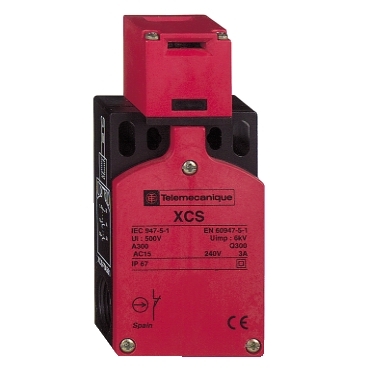 XCSTA892 - comut. prot. plastic XCSTA - 3 NC - decupl. lenta - 2 intr. fil. Pg 11, Schneider Electric