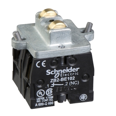 XKDZ901 - scheme contact without marker 2 x ZB2BE102 - compatible with XKDF, Schneider Electric