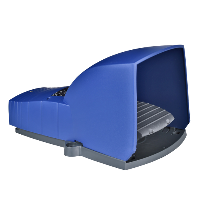 XPEB611 - intreruptor pedala simplu - IP66 - cu capac - plastic - albastru - 2NI + 2ND, Schneider Electric