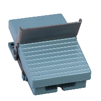 XPEM810 - intreruptor pedala simplu - IP66 - fara capac - metalic - albastru - 1NI + 1ND, Schneider Electric
