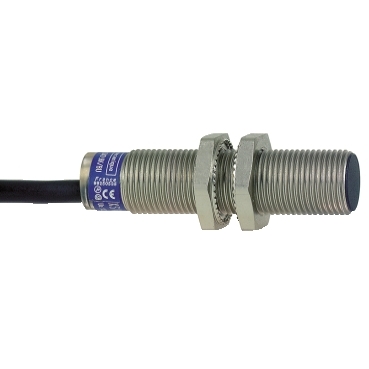 XS1M12KP340 - senzor inductiv XS1 M12 - L 50 mm -alama - Sn 2 mm - 12...24 V c.c. - cablu 2 m, Schneider Electric