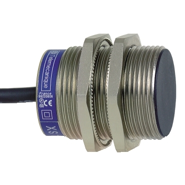 XS1N30PA349L1 - inductive sensor XS1 M30 - L43mm - brass - Sn20mm - 12..24VDC - cable 5m, Schneider Electric