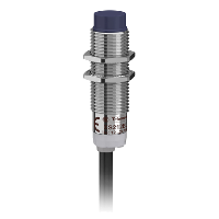 XS212BLNAL2 - inductive sensor XS2 M12 - L44mm - brass - Sn4mm - 12..24VDC - cable 2m, Schneider Electric