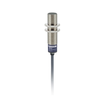 XT118B1FBL2 - capacitive sensor - XT1 - cylindrical M18 - brass - Sn 5mm - cable 2m, Schneider Electric
