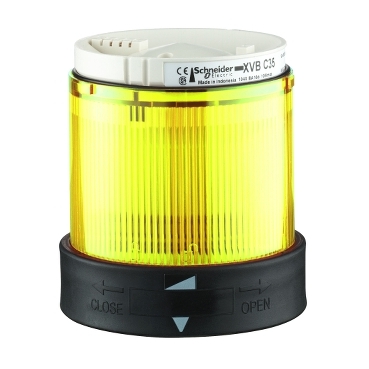 XVBC2G8 - unitate luminoasa diam. 70 mm - permanenta - galbena - IP65 - 120 V, Schneider Electric