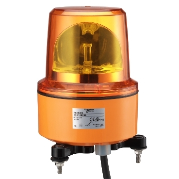 XVR13M05L - diam. 130 mm pre-wired rotating mirror w/o buzzer - orange - 230 V, Schneider Electric