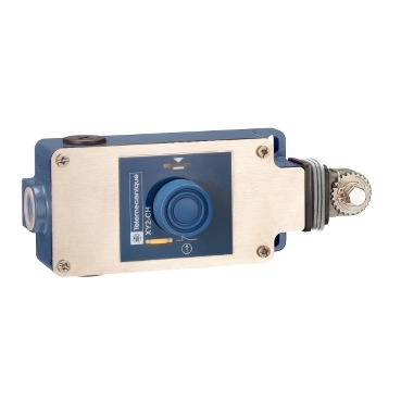 XY2CH13250TK - e-stop rope pull switch XY2CH - 1NC+1NO - booted pushbutton, Schneider Electric