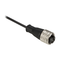 XZCP1865L2 - Conector Precablat Drept, 3 Pini, 1/2' 20Unf, Mama - Cablu De 2 M