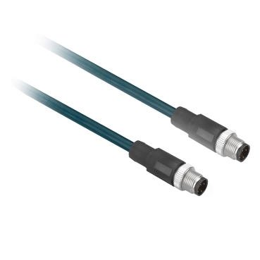 XZCR1511041C1 - prelungitor - tata M12 - 4-pini drept - mama M12 - 4-pini drept - cablu1m, Schneider Electric