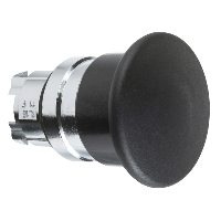 ZB4BC2 - cap de buton tip ciuperca diam.40 negru, revenire cu arc diam.22, Schneider Electric