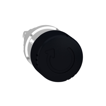 ZB4BS42 - cap de buton tip ciuperca diam.30 negru, cu eliberare prin rasucire a zavorului diam.22, Schneider Electric (multiplu comanda: 5 buc)
