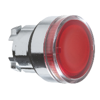 ZB4BW343 - cap de buton ilum., incas., rosu diam.22, rev. cu arc, pentru LED integral, Schneider Electric