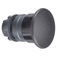 ZB5AC2 - cap rotund pt. buton diam. 22 - revenire cu arc - negru - tip ciuperca diam. 40 mm, Schneider Electric