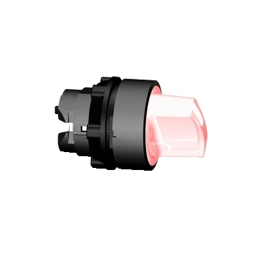 ZB5AK1243 - cap de selector iluminat - 2 pozitii - diam. 22 - rosu, Schneider Electric