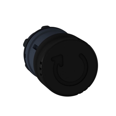 ZB5AS42 - cap rotund pt. buton diam. 22 - zavorare - negru - tip ciuperca diam. 30, Schneider Electric