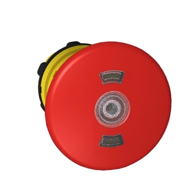 ZB5AT8643M - cap rosu luminos buton Oprire de urgenta diam.40 montaj diam.22 declansare si blocare, Schneider Electric