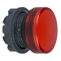 ZB5AV04 - capac de lampa pilot - diam. 22 - rotund - lentila simpla rosie, Schneider Electric
