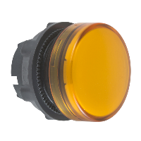 ZB5AV053 - capac de lampa pilot - diam. 22 - rotund - lentila simpla galbena, Schneider Electric