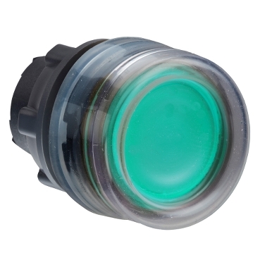 ZB5AW533 - cap buton luminos incastrat verde diam.22 cu revenire pentru LED integral, Schneider Electric